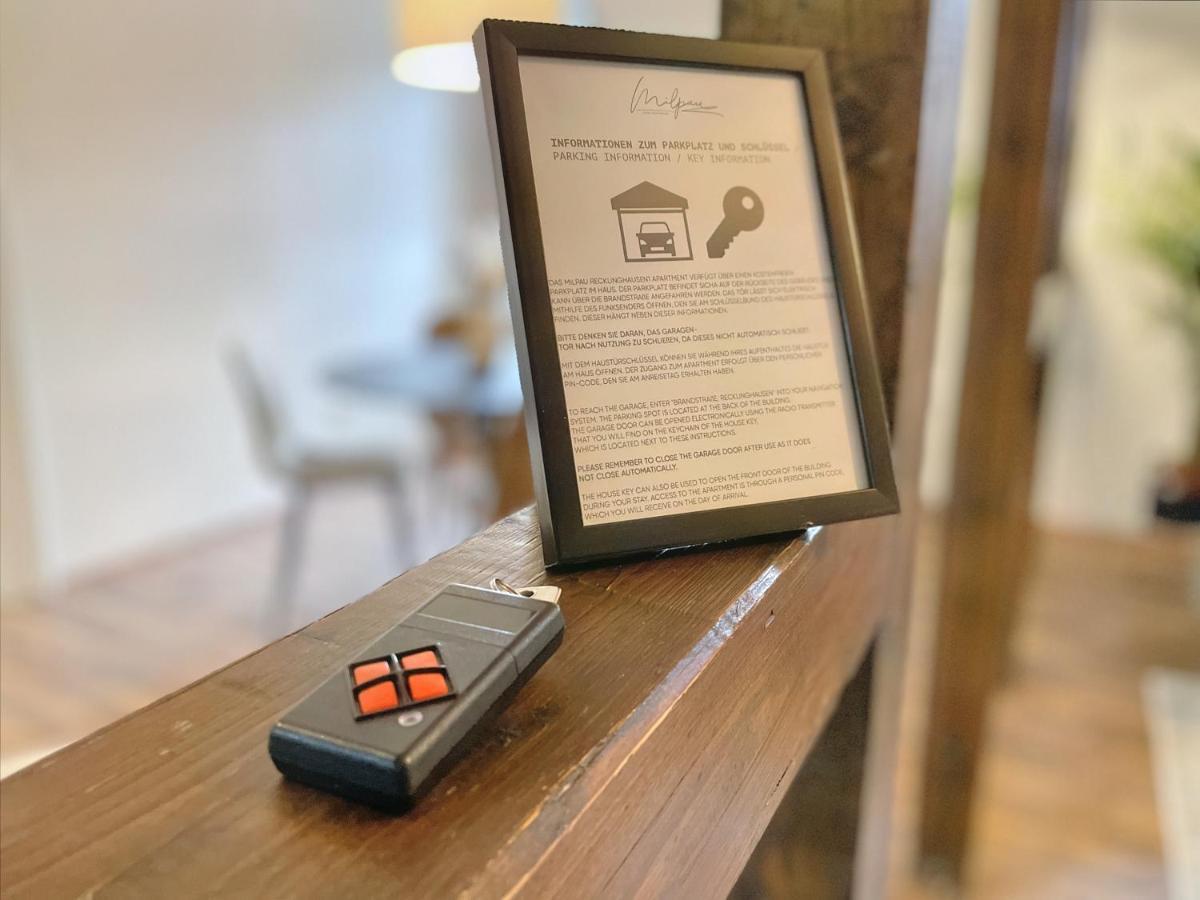 Milpau Recklinghausen1 - Modernes Und Zentrales Premium-Apartment Mit Queensize-Bett, Netflix, Nespresso, Smart-Tv Und Privatparkplatz Εξωτερικό φωτογραφία